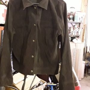 Brown suede like jacket